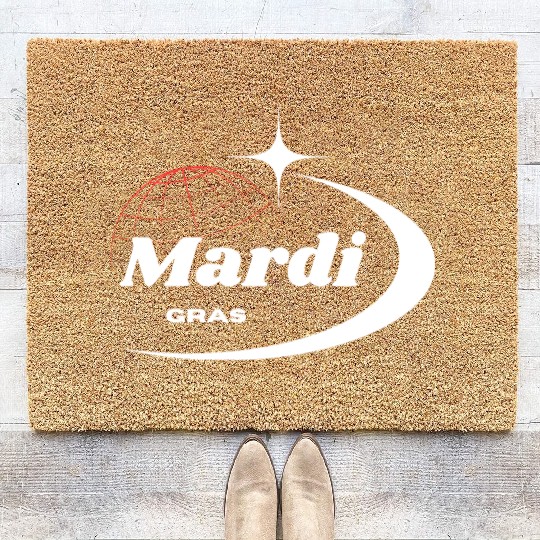 Mardi Gras Celebration Coir Doormats, sublimate designs