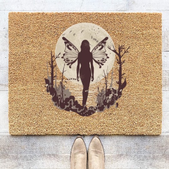 Fairy Fairycore Moon Fairy Coir Doormats