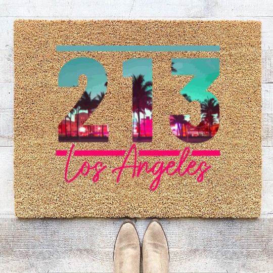 Los Angeles California LA Gift Coir Doormats
