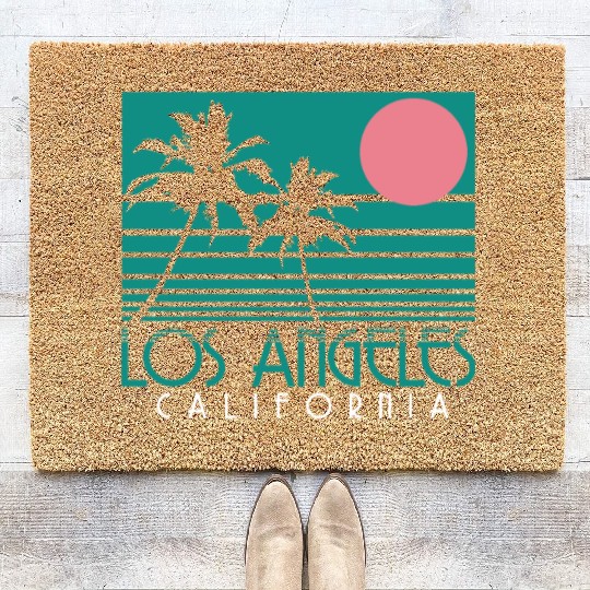Los Angeles California LA Gift Coir Doormats
