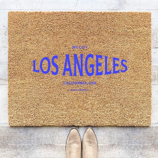 Rep my city (Los Angeles) Coir Doormats