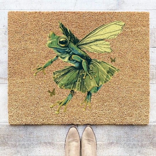Ballet Frog Fairy Tale Amphibian Fantasy Animal Coir Doormats