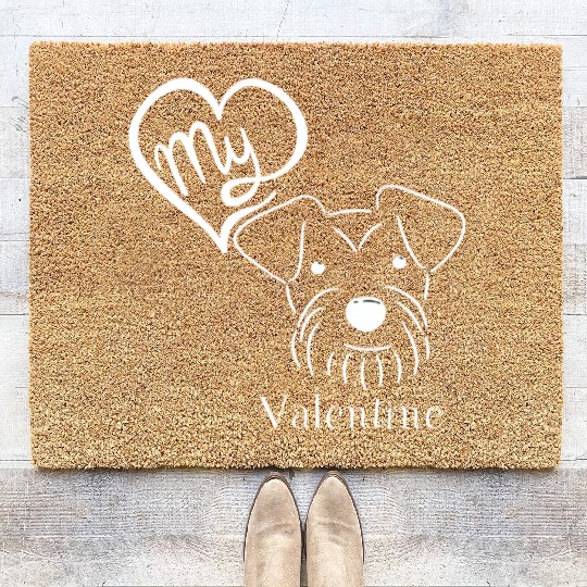 Schnauzer love! Coir Doormats