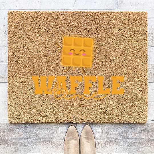 Waffle Time Favorite Food Coir Doormats