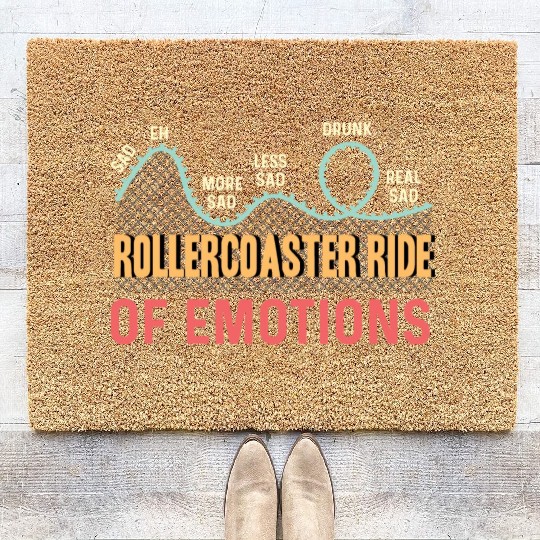 Ride of Emotions Fearless or Brave Gift Coir Doormats