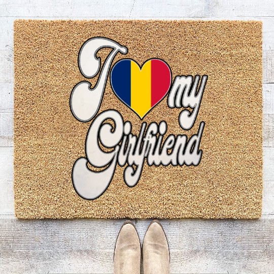 ChadI Love My Chadian Girlfriend Coir Doormats