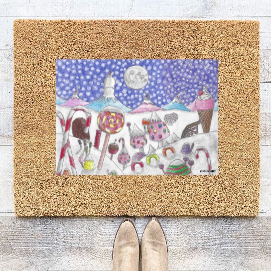 The Nutcracker Christmas Candy Land Coir Doormats