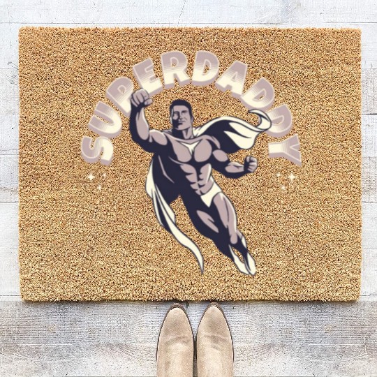 Superdaddy Dad Hero: Ideal Father's Day Gift Coir Doormats