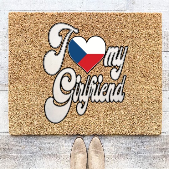 CzechI Love My Czech Girlfriend Coir Doormats
