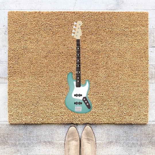 Seafoam Green Bass Coir Doormats