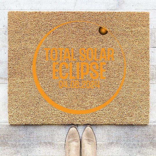 Total Eclipse Map Path of Totality Lover April 8, Coir Doormats