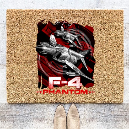 F-4 Phantom Us Air Force Fighter jet Coir Doormats