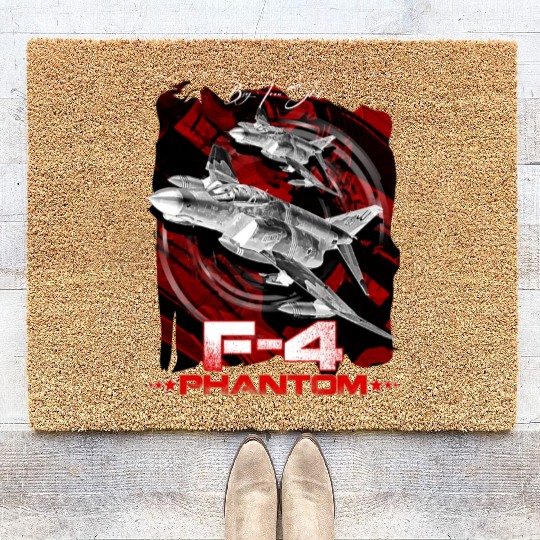 F-4 Phantom Us Air Force Fighter jet Coir Doormats