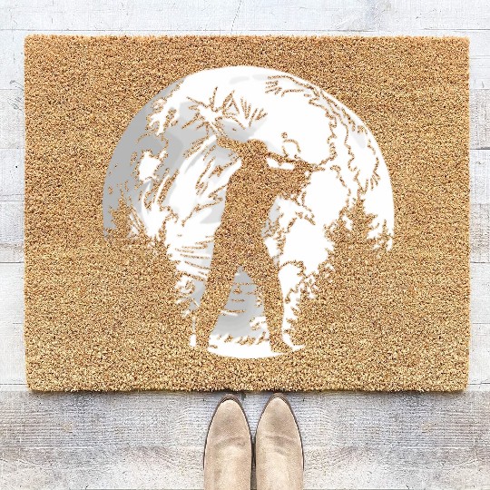 Softball Moon Coir Doormats