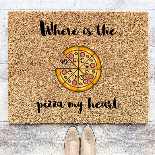 Where is the - PIZZA my heart Coir Doormats