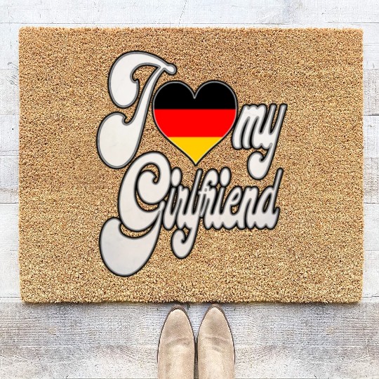 GermanyI Love My German Girlfriend Coir Doormats