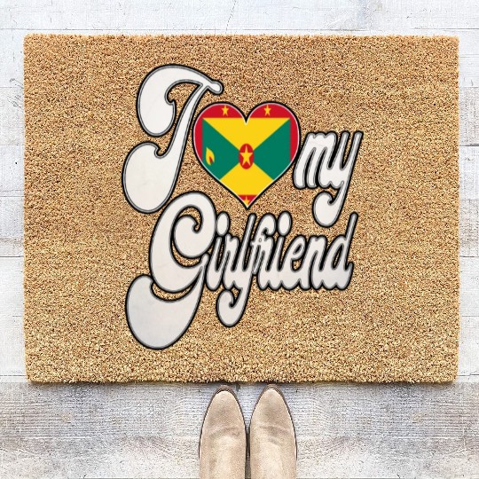 GrenadaI Love My Grenadian Girlfriend Coir Doormats