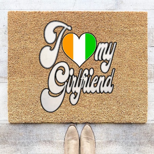 IvoryI Love My Ivorian Girlfriend Coir Doormats