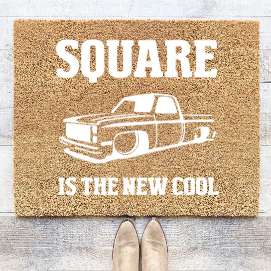 Square is The New Cool Square Body Coir Doormats