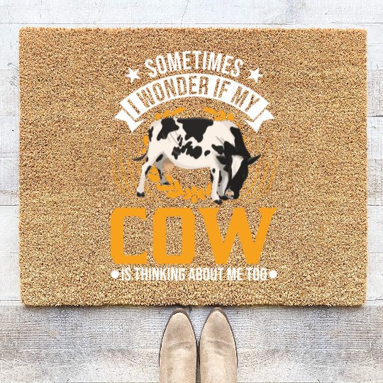 Cow Cattle Breeder Farmer Cows Coir Doormats
