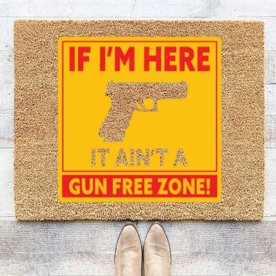 Gun Lover 2nd Amendment Pro Gun Gun Control Coir Doormats