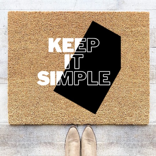 Simply Elegant: Keep It Simple Design Coir Doormats