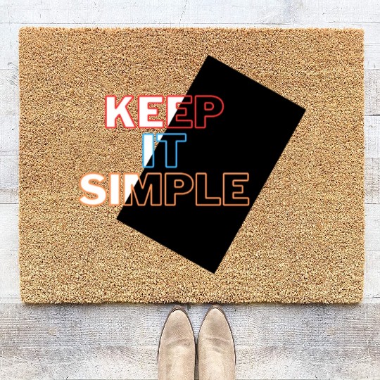 Minimalist Mastery: Keep It Simple Apparel Coir Doormats