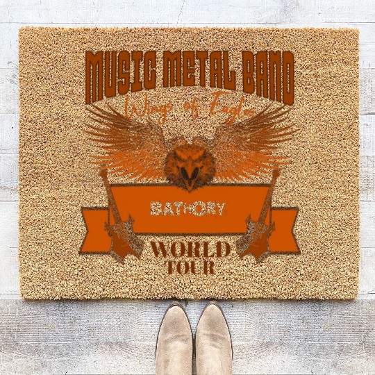 wings of eagles world tour BATHORY Coir Doormats