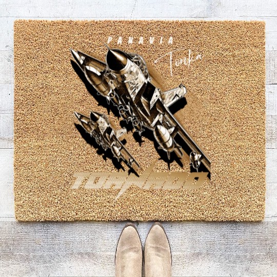 Panavia Tornado European Air Force Fighterjet Coir Doormats