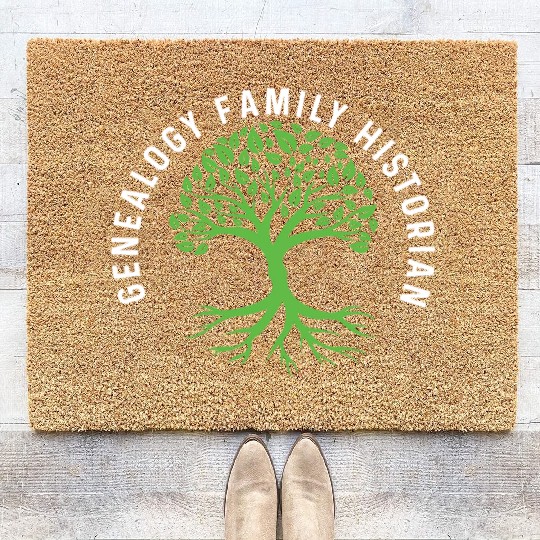 Genealogy Family Historian Archaeologist Gift Coir Doormats