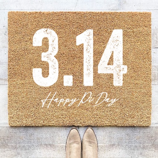 Happy Pi Day Coir Doormats