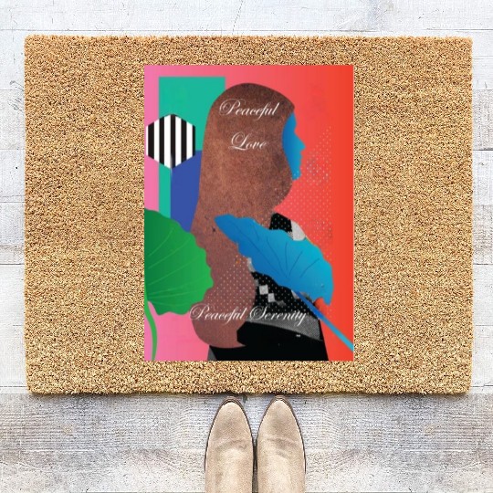 Peaceful Love, Peaceful Serenity Coir Doormats