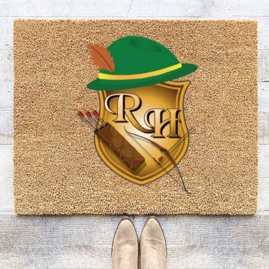 Robin Hood the Archer (and His Items) R&H letters Coir Doormats