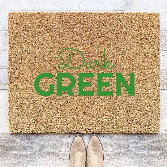 dark green color Coir Doormats