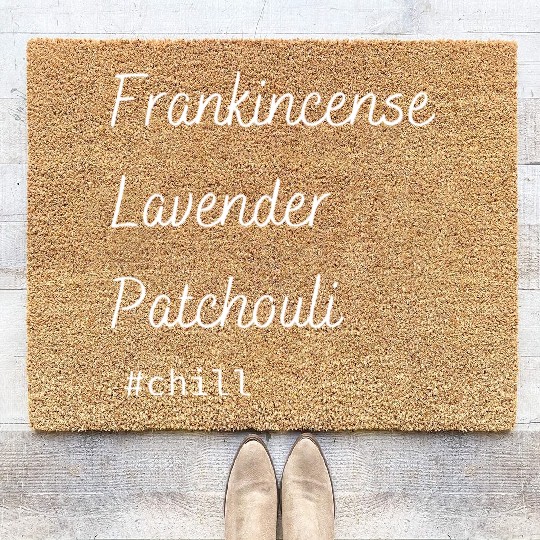 Aromatherapy Frankincense Lavender Patchouli Chill Coir Doormats