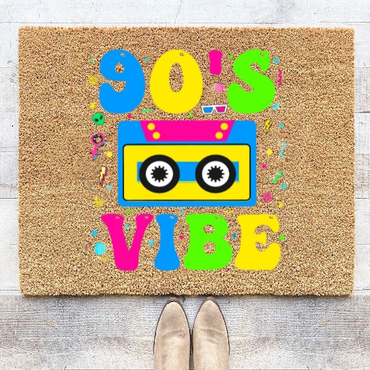 90s Vibe, 1990s Music 90s Costume Party Nineties Coir Doormats