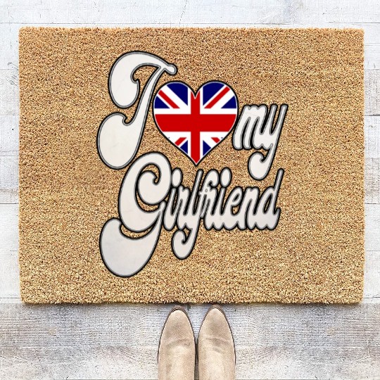 UKI Love My British Girlfriend Coir Doormats