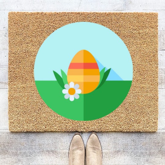 Easter Egg Coir Doormats
