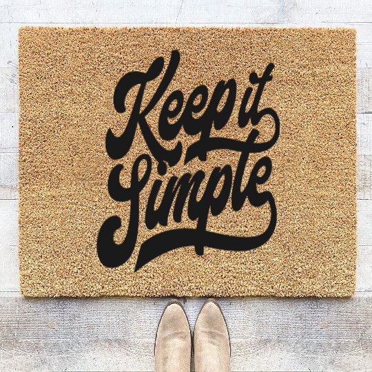 Keep it Simple. Coir Doormats