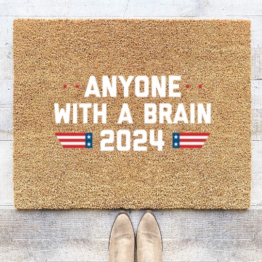 2024 Brain Vote Democracy Anti-Trump Coir Doormats