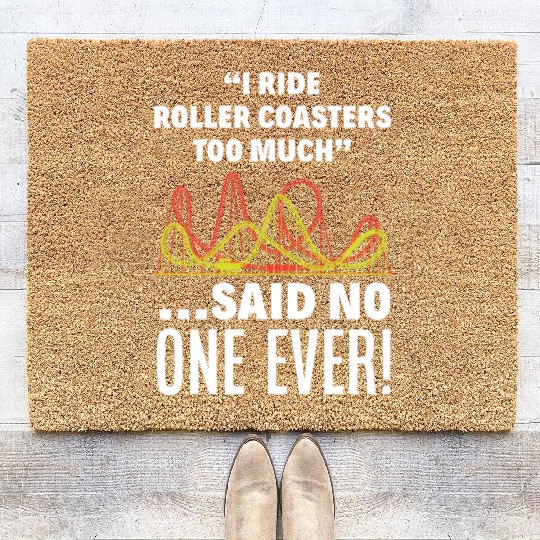 Roller Coaster Fan Coir Doormats