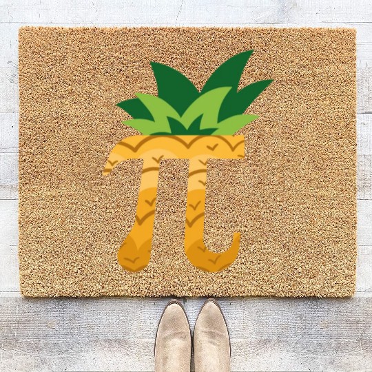Pineapple Pi Day Coir Doormats