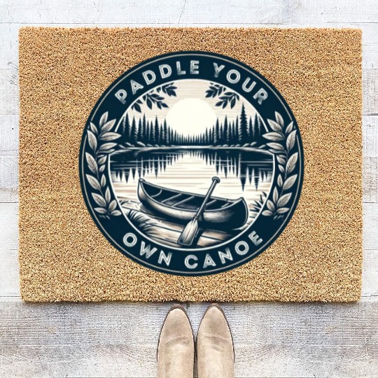 Solo Canoe Journey Lake Coir Doormats