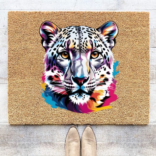 Snow leopard Coir Doormats
