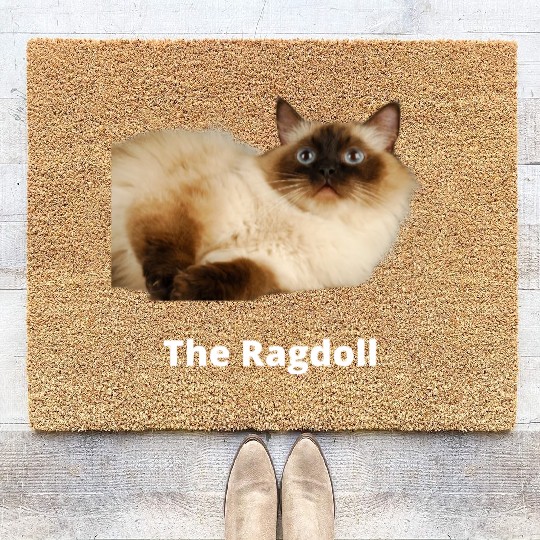 The Ragdoll Cat, Cat Mom, Cat Dad, Pet lover Coir Doormats