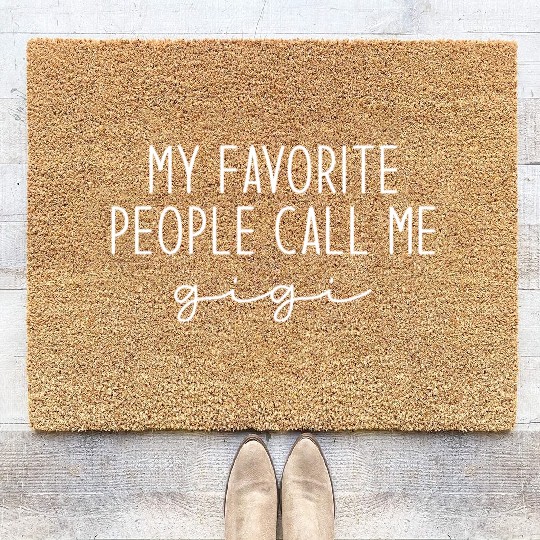 My Favorite People Call Me Gigi Coir Doormats