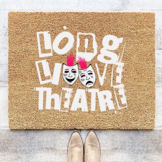 Long Live Theatre Theater Punk Rock Coir Doormats