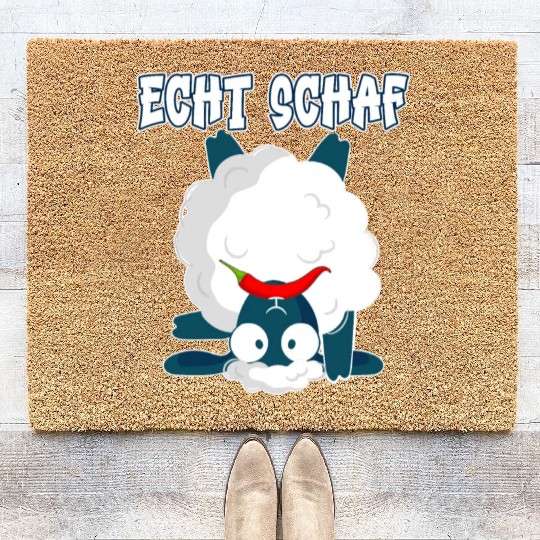 Sheep North German Lamb Shepherd Coir Doormats