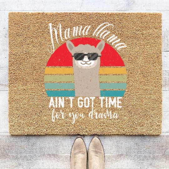 I Like Llamas and Maybe 3 People Funny Llama Lover Coir Doormats