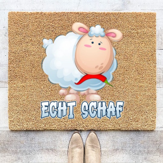 Sheep North German Lamb Shepherd Coir Doormats